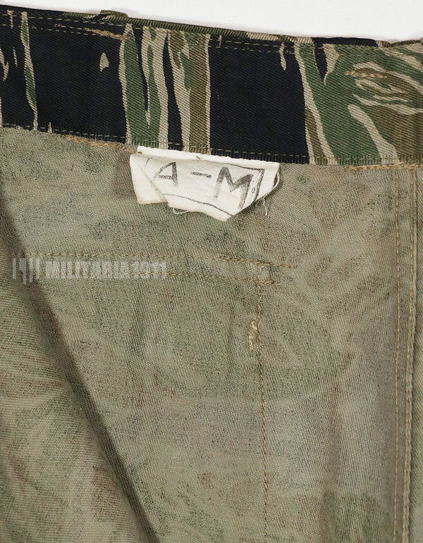 Real Silver Tiger Stripe A-M Asian Cut Pants, used, little fading.