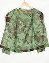 Real South Vietnam Rangers Pastel Leaf Camouflage Top and Bottom Set, Used