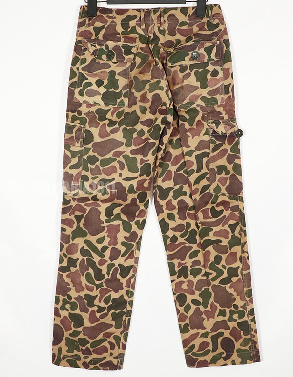 Real CIDG Beogum camouflage locally made duck hunter pants, used.