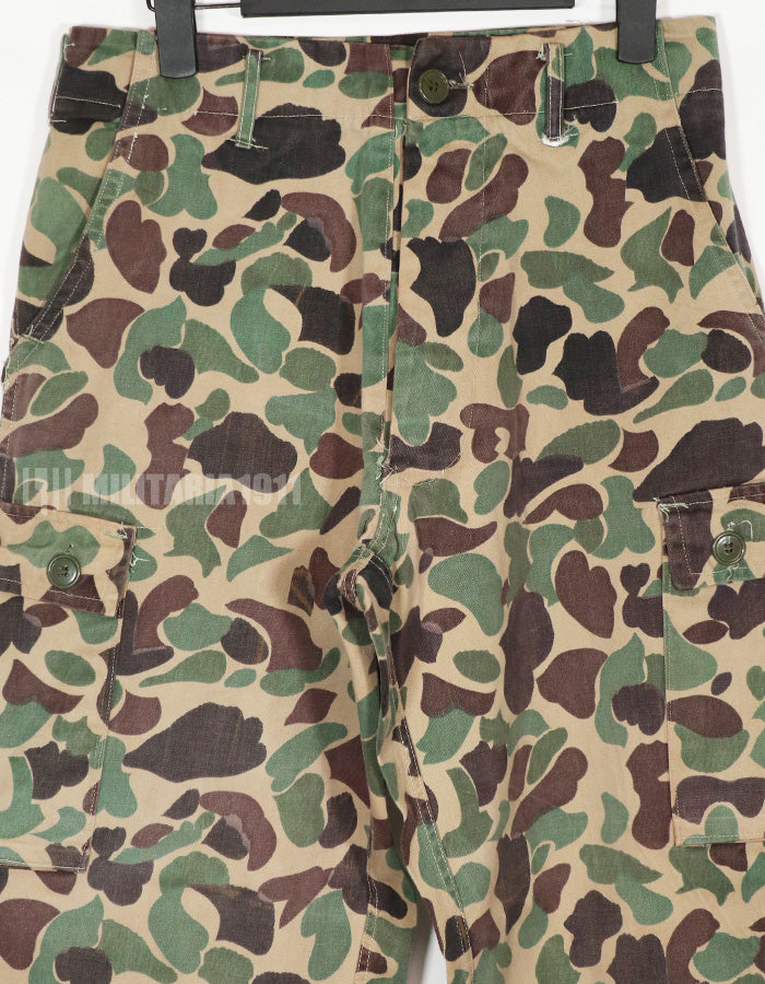 Real CIDG Beogum camouflage locally made duck hunter pants, used B