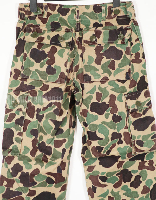 Real CIDG Beogum camouflage locally made duck hunter pants, used C