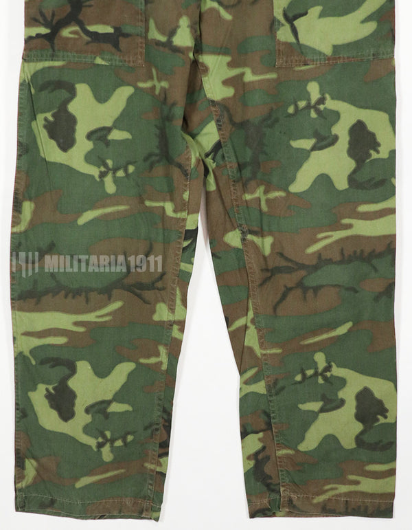 Civilian ERDL hunting pants made by Poplin, 1970s, used.