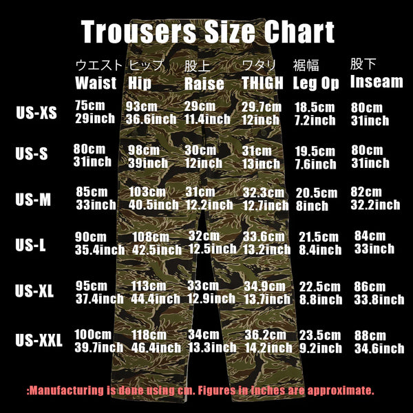 2024 US-XL MILITARIA 1911 Early Gold Tiger US Cut Pants Sample Used