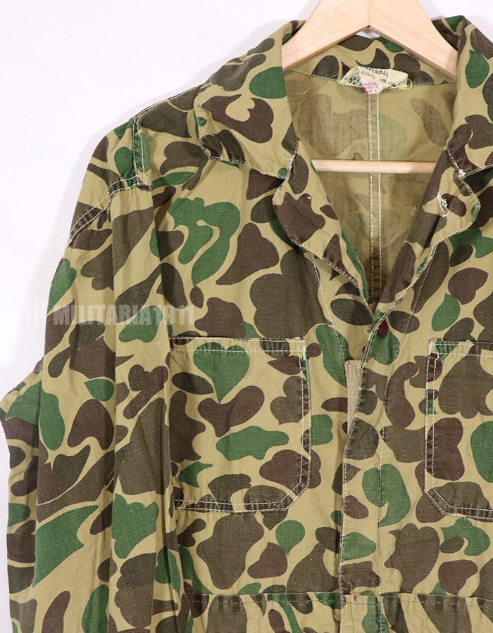 Civilian American Vintage Frogskin Camouflage Coveralls, Used.