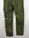 Vintage British Army OD baker pants lightweight men's trousers, used, 1980s.