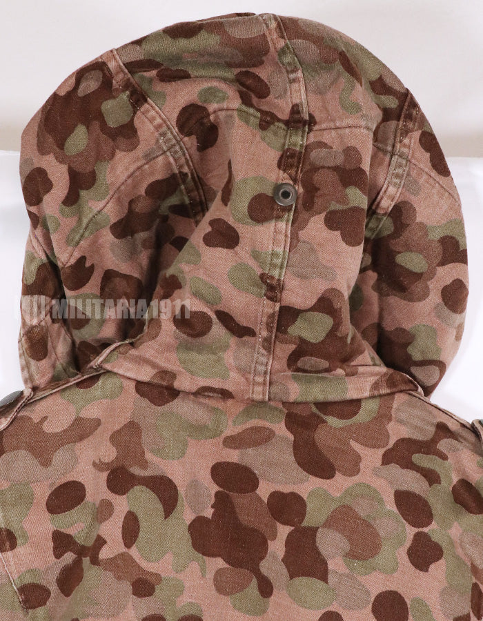 Real 1960s-1970s Austrian Army Camouflage Parka, used.