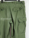 Original late model jungle fatigues pants, ripstop fabric, made in 1969, used, modified.