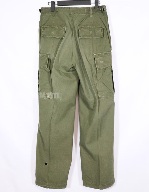 Real Jungle Fatigue pants, 2nd model, non ripstop fabric, used.