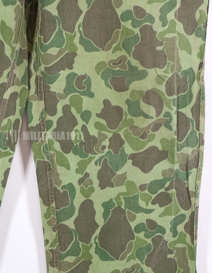 Real Frogskin Camouflage Dag Hunter Camouflage Pants with ERDL Fabric Modified Pockets Reversible