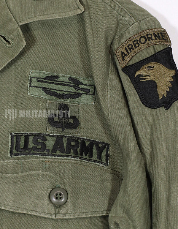 Real 1972 OG-107 Utility shirt, 101st Airborne Division  (patch retrofitted)