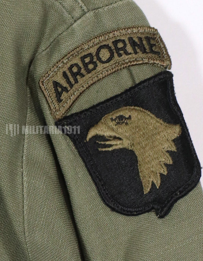 Real 1972 OG-107 Utility shirt, 101st Airborne Division  (patch retrofitted)