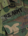 Real 1969 U.S. Army ERDL ripstop fabric camouflage jacket with patches (retrofitted)