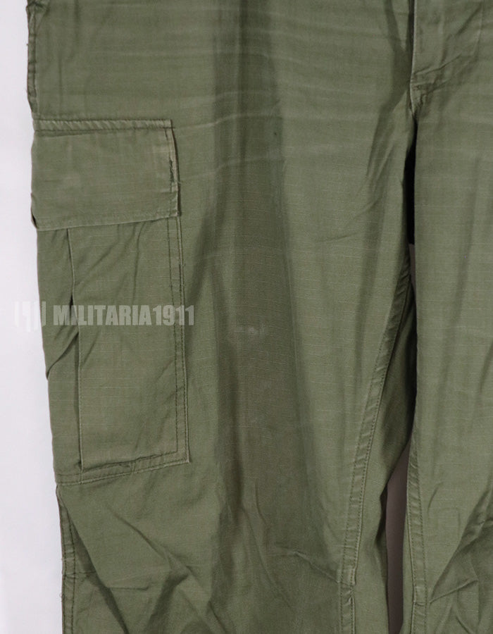 Real 1969 4th Model Jungle Fatigue Pants, size L-R, used.