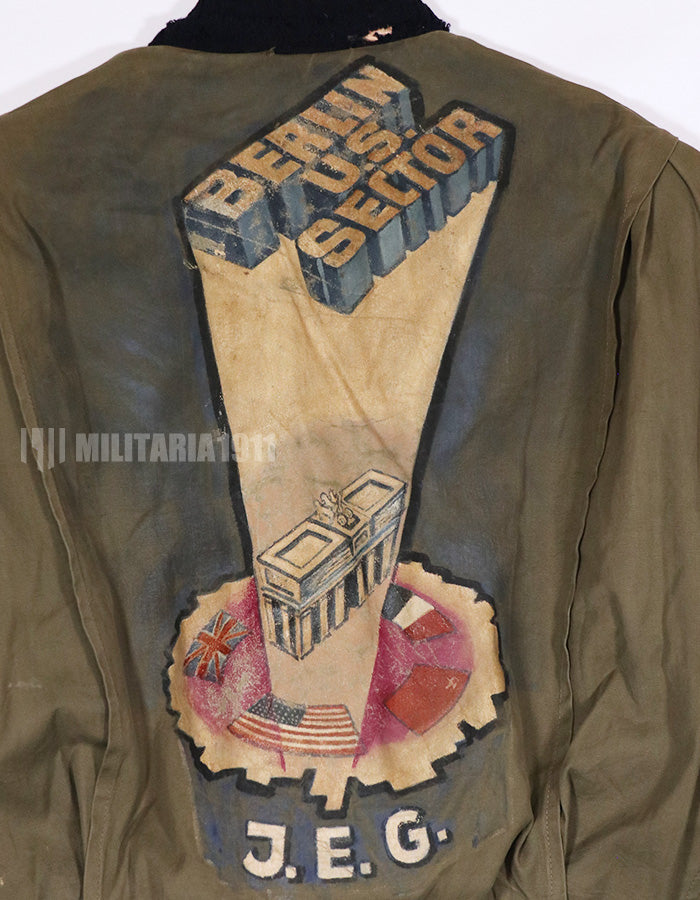 Civilian Clothing Berlin US Sector Souvenir jacket, locally made, used.