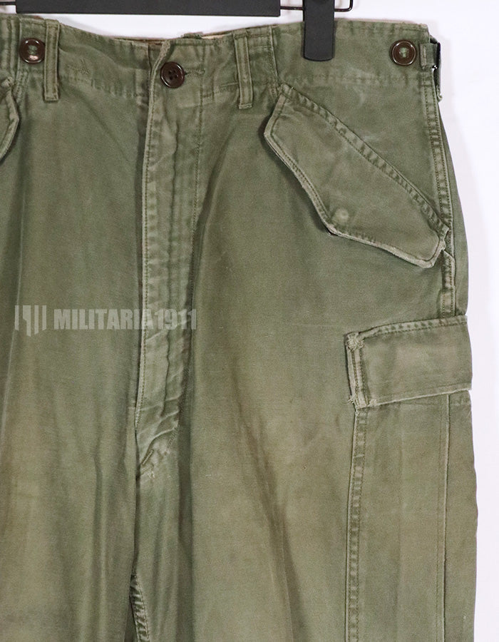 Real US Army M51 Cotton Field Pants Used Regular- Small