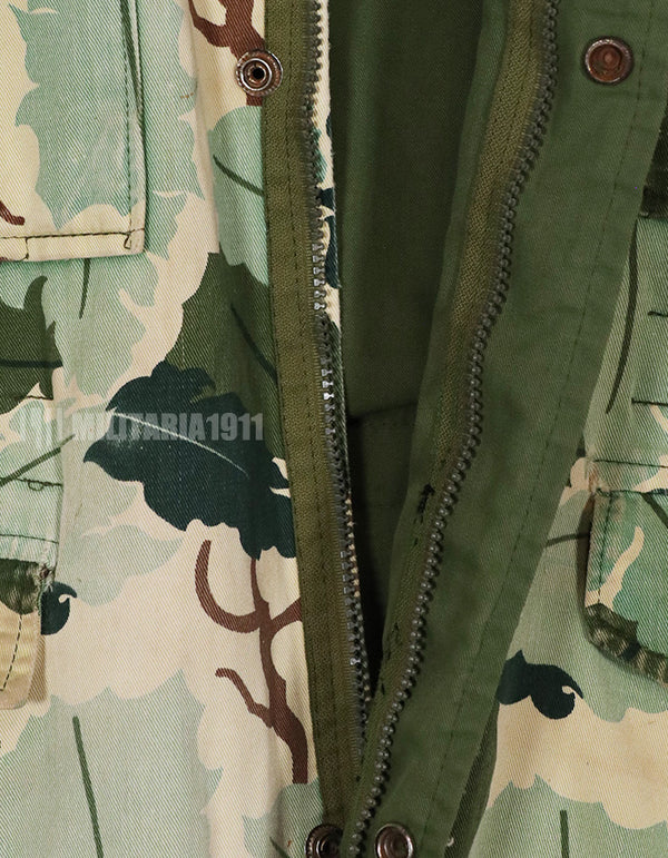 Civilian Vintage Mitchell camouflage M65 field jacket, used.