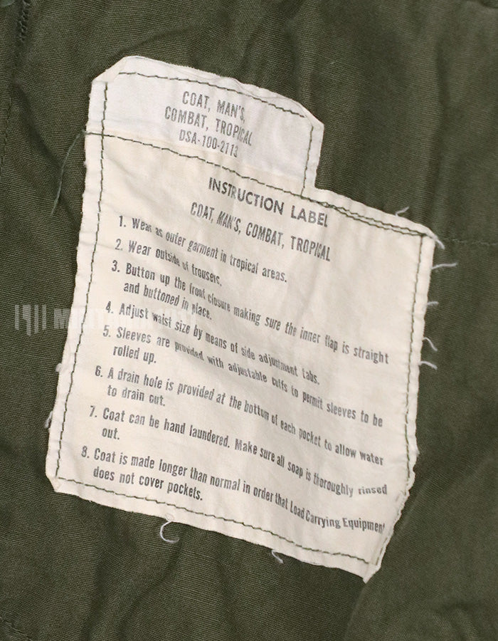 Real 3rd Model Jungle Fatigue Jacket USAF patch has removal marks