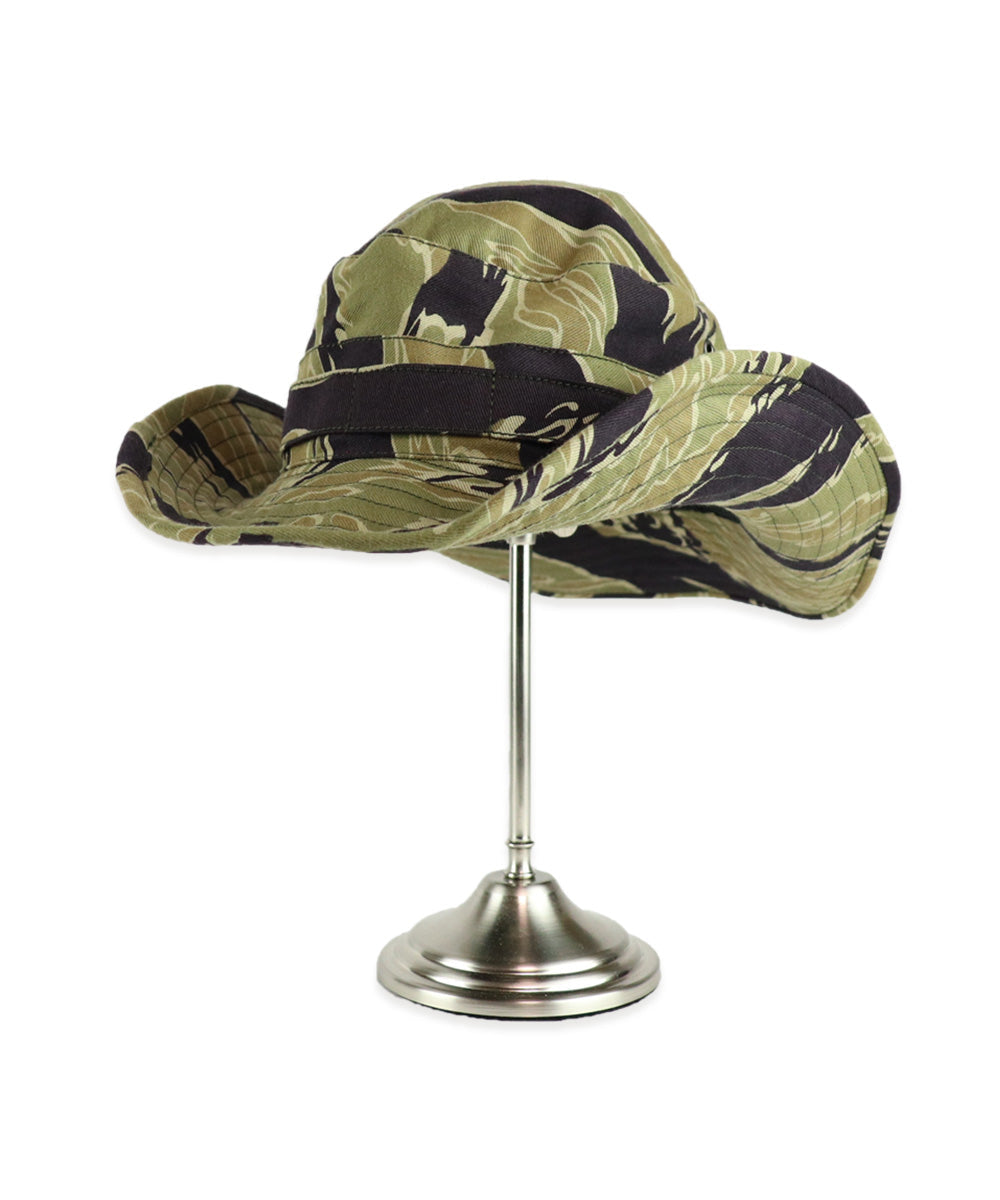 [Scheduled to ship in mid-June]  2023 Second Lot MADE IN OKINAWA VIETNAM WAR Gold Tiger Stripe Boonie Hat